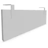 ALTO│Voile de fond en structurex noir