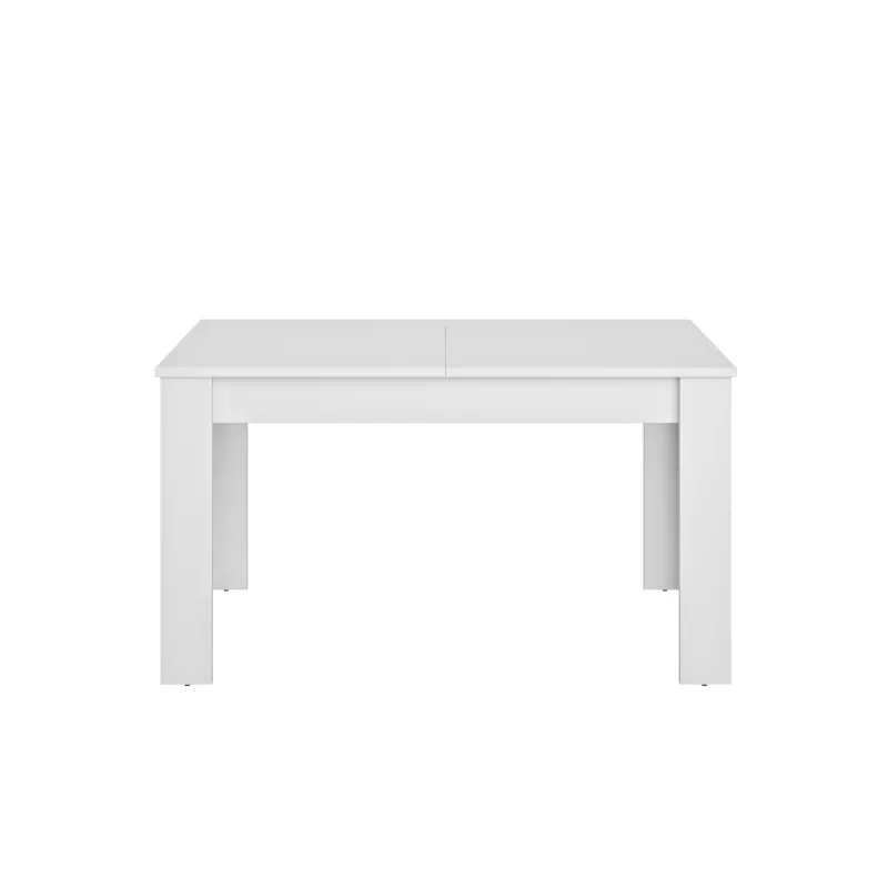 FLORINE BLANCHE│Table rectangulaire 1 allonge│90x140/185xh77 cm