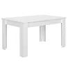 FLORINE BLANCHE│Table rectangulaire 1 allonge│90x140/185xh77 cm