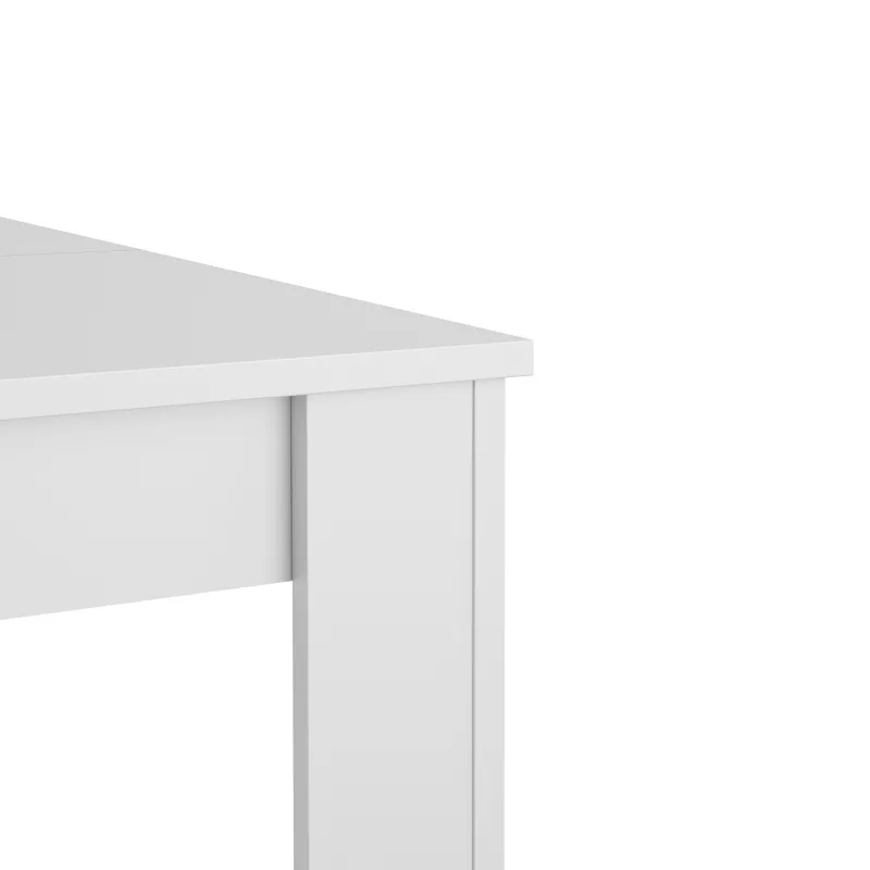 FLORINE BLANCHE│Table rectangulaire 1 allonge│90x140/185xh77 cm