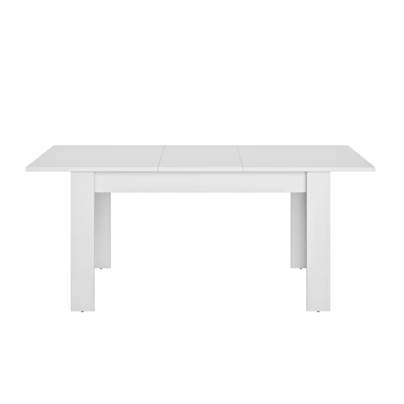 FLORINE BLANCHE│Table rectangulaire 1 allonge│90x140/185xh77 cm