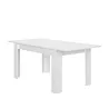FLORINE BLANCHE│Table rectangulaire 1 allonge│90x140/185xh77 cm