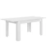FLORINE BLANCHE│Table rectangulaire 1 allonge│90x140/185xh77 cm