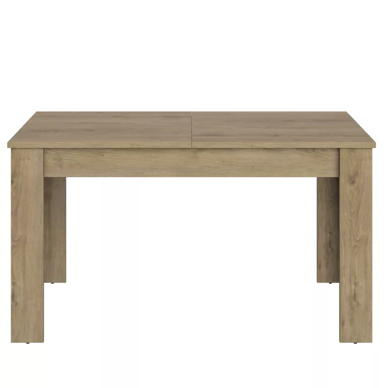FLORINE CHÊNE│Table rectangulaire 1 allonge│90x140/185xh77 cm