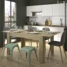 FLORINE CHÊNE│Table rectangulaire 1 allonge│90x140/185xh77 cm
