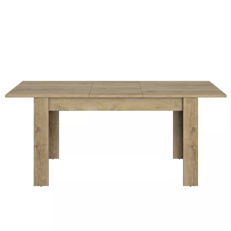 FLORINE CHÊNE│Table rectangulaire 1 allonge│90x140/185xh77 cm