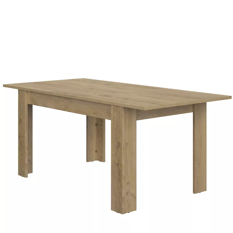 FLORINE CHÊNE│Table rectangulaire 1 allonge│90x140/185xh77 cm