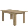 FLORINE CHÊNE│Table rectangulaire 1 allonge│90x140/185xh77 cm