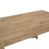 FLORINE CHÊNE│Table rectangulaire 1 allonge│90x140/185xh77 cm