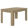 FLORINE CHÊNE│Table rectangulaire 1 allonge│90x140/185xh77 cm