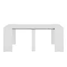 LIWENN BLANCHE│Table console extensible│90x58/193xh77 cm