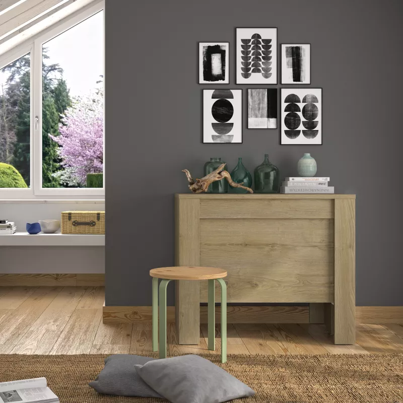 LIWENN CHÊNE│Table console extensible│90x58/193xh77 cm