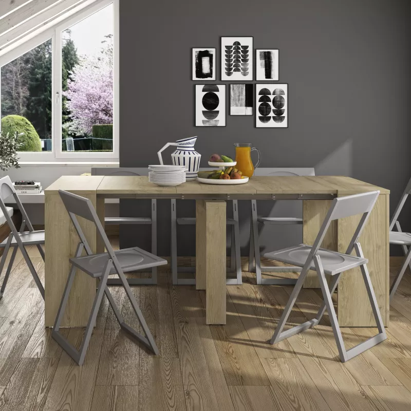 LIWENN CHÊNE│Table console extensible│90x58/193xh77 cm