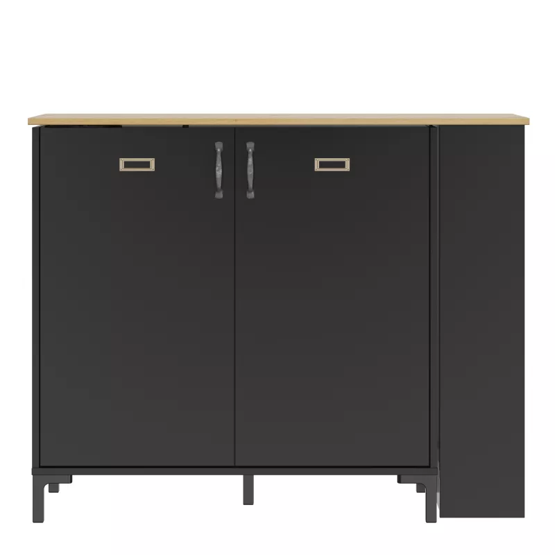 MANCHESTER│Bar pivotant 2 portes │45/136x115/94xh93 cm