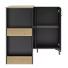 MANCHESTER│Bar pivotant 2 portes │45/136x115/94xh93 cm