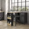 MANCHESTER│Bar pivotant 2 portes │45/136x115/94xh93 cm