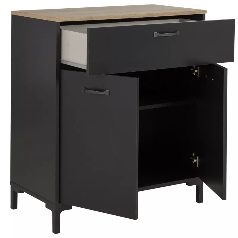 MANCHESTER│Buffet 1 tiroir 2 portes  │60x100xh92 cm