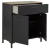MANCHESTER│Buffet 1 tiroir 2 portes  │60x100xh92 cm