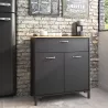 MANCHESTER│Buffet 1 tiroir 2 portes  │60x100xh92 cm