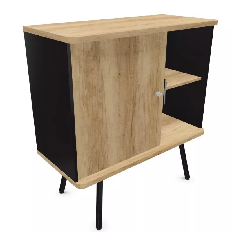 ALTO RANGEMENT|Armoire H105 cm porte battante sur pieds