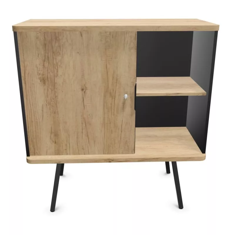 ALTO RANGEMENT|Armoire H105 cm porte battante sur pieds