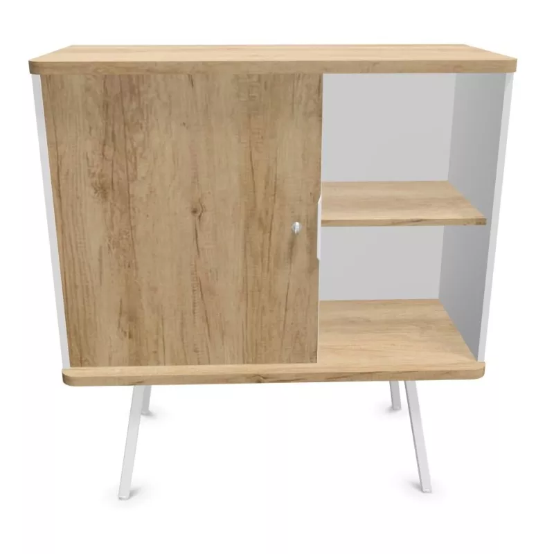 ALTO RANGEMENT|Armoire H105 cm porte battante sur pieds