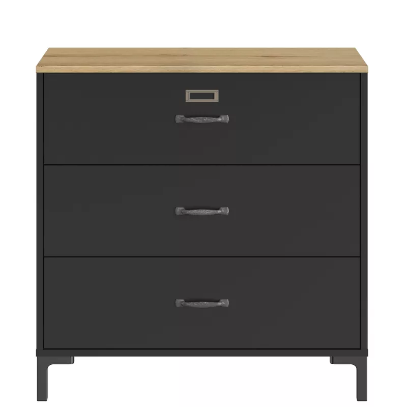 MANCHESTER│Commode 3 tiroirs│40x81xh82 cm