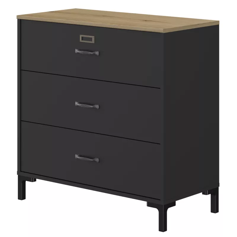 MANCHESTER│Commode 3 tiroirs│40x81xh82 cm