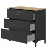 MANCHESTER│Commode 3 tiroirs│40x81xh82 cm