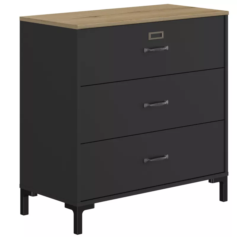 MANCHESTER│Commode 3 tiroirs│40x81xh82 cm