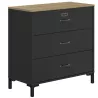 MANCHESTER│Commode 3 tiroirs│40x81xh82 cm