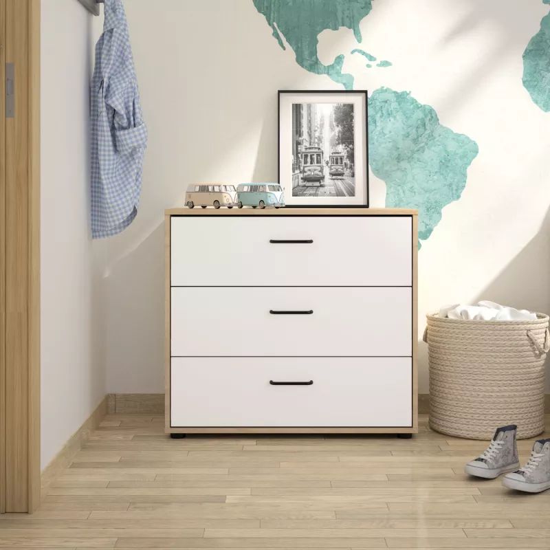 ERWAN│Commode 3 tiroirs│40x81xh74 cm
