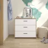 ERWAN│Commode 3 tiroirs│40x81xh74 cm