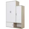 ERWAN│Armoire 4 portes dont 1 porte coulissante│52x133xh195 cm