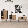 ALTO RANGEMENT | Armoire H176 cm porte battante sur pieds