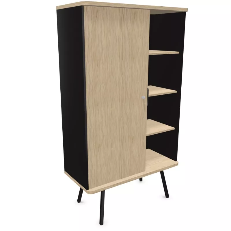 ALTO RANGEMENT | Armoire H176 cm porte battante sur pieds