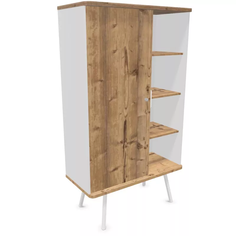 ALTO RANGEMENT | Armoire H176 cm porte battante sur pieds
