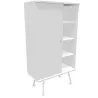 ALTO RANGEMENT | Armoire H176 cm porte battante sur pieds