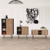 ALTO RANGEMENT | Console H75 cm porte battante sur pieds