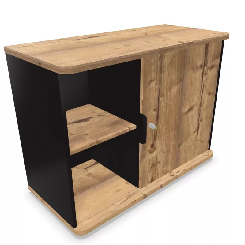 ALTO RANGEMENT | Armoire H75 cm porte battante sur glisseurs
