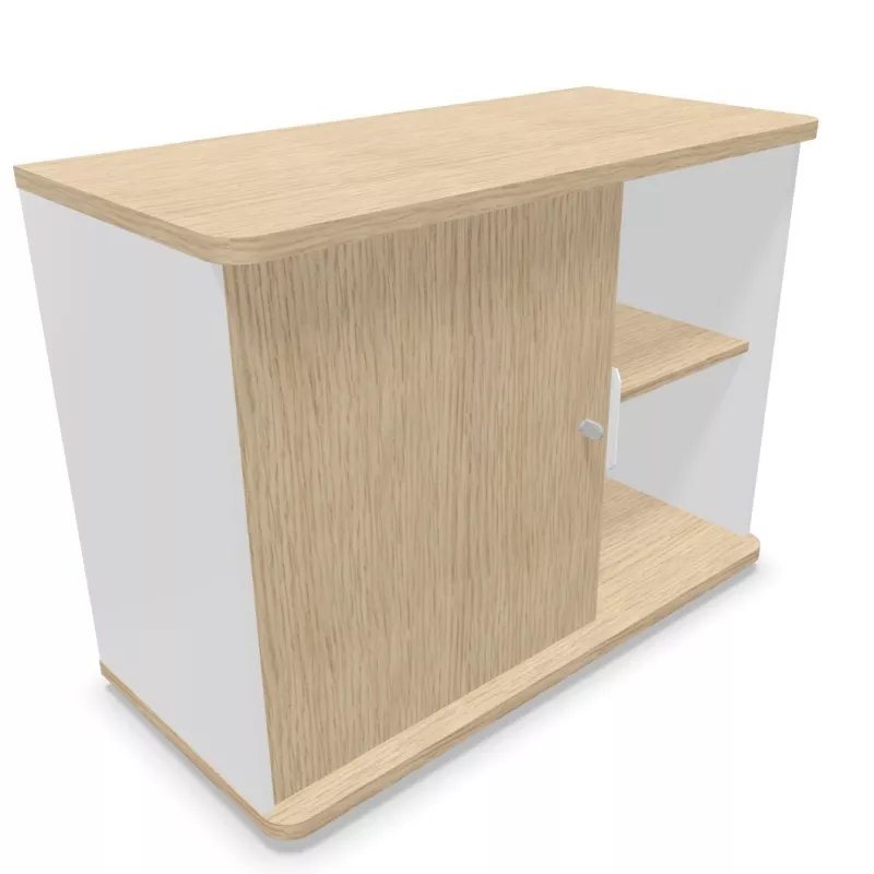 ALTO RANGEMENT | Armoire H75 cm porte battante sur glisseurs