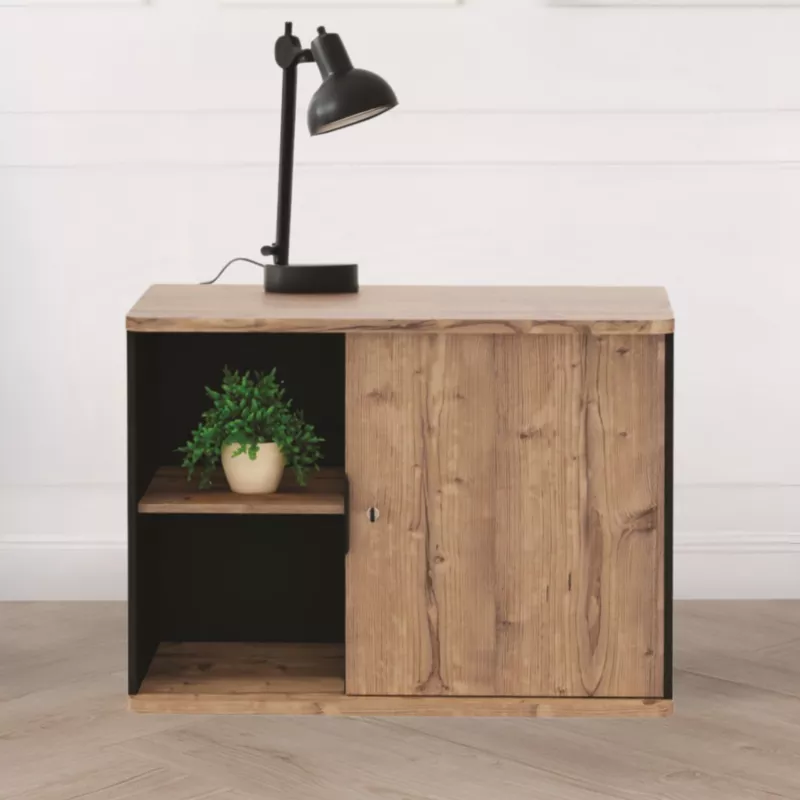 ALTO RANGEMENT | Armoire H75 cm porte battante sur glisseurs