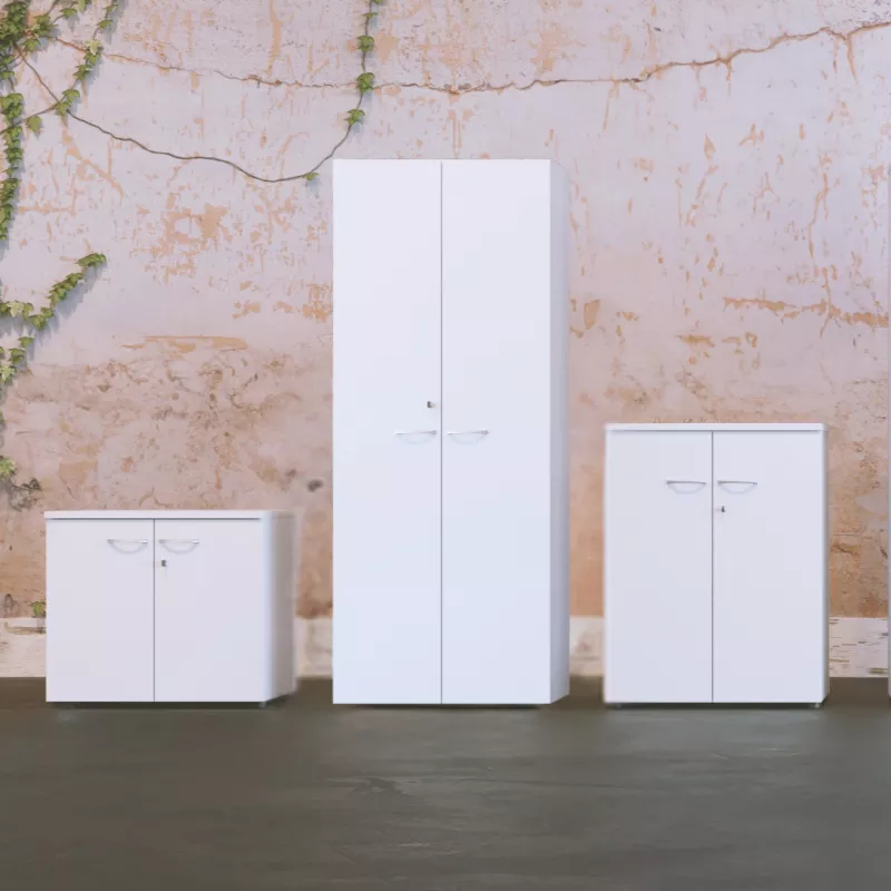 QUIETUDE│Armoire portes battantes L 100 cm x H 72-104-136-201 cm