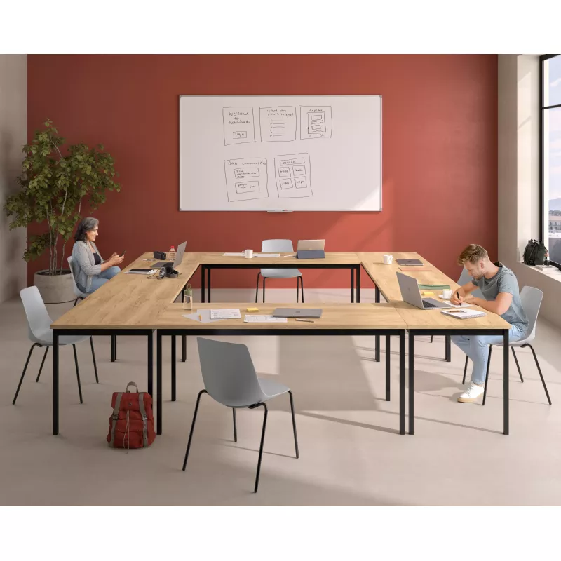 ARA│Chaise polyvalente - Pieds tubes│Empilable par 5