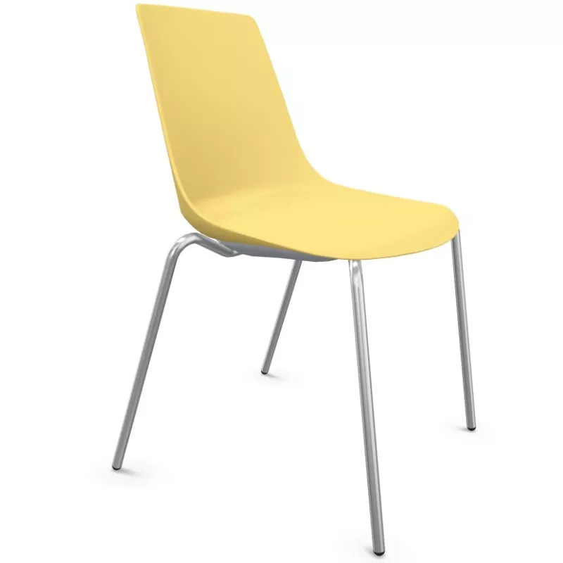 ARA│Chaise polyvalente - Pieds tubes│Empilable par 5