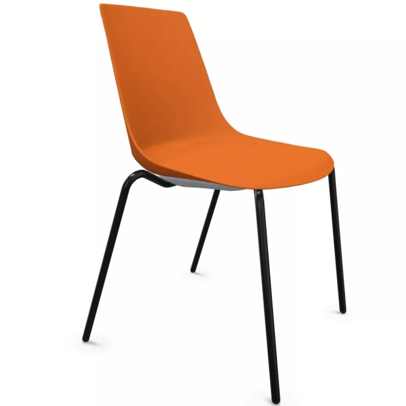 ARA│Chaise polyvalente - Pieds tubes│Empilable par 5