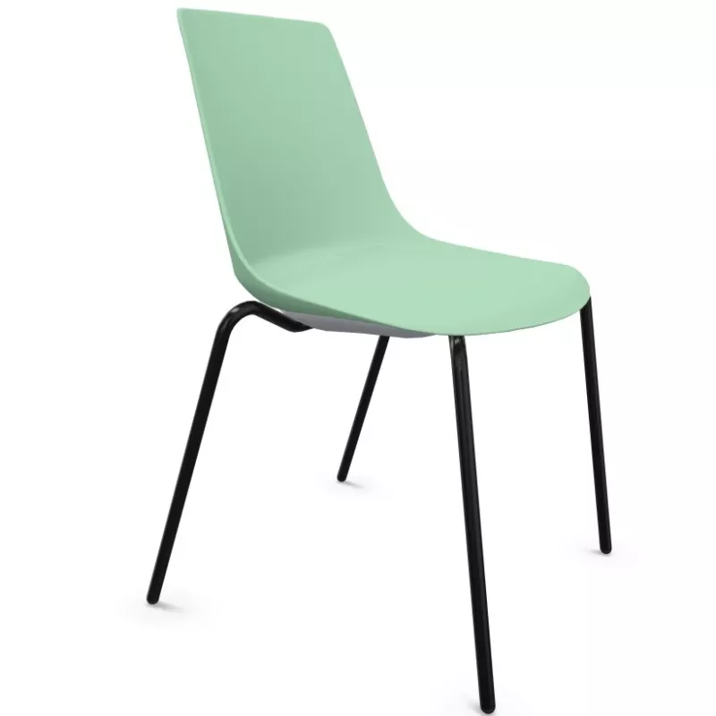ARA│Chaise polyvalente - Pieds tubes│Empilable par 5
