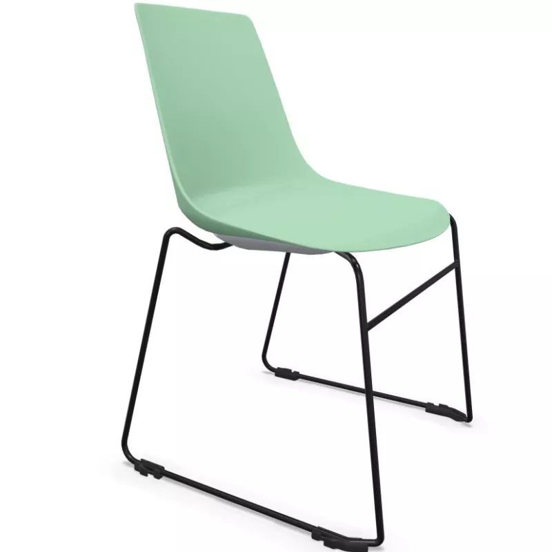 ARA│Chaise polyvalente - Pieds luges│Empilable par 5