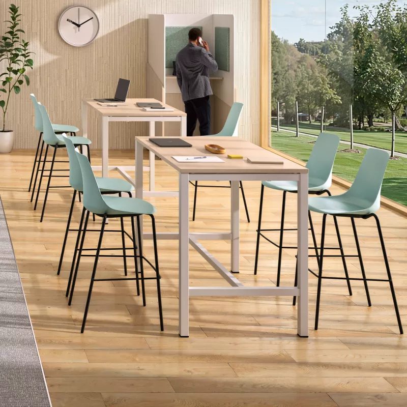 ARA│Tabouret Haut avec dossier