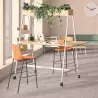 ARA│Tabouret Haut avec placet tissu